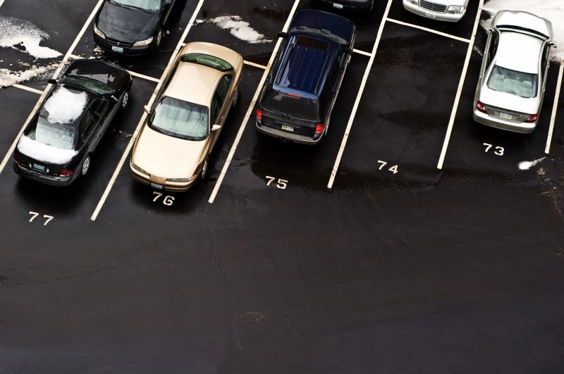 Parking Lot Crack Sealing